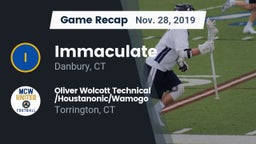 Recap: Immaculate vs. Oliver Wolcott Technical /Houstanonic/Wamogo 2019