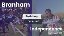 Matchup: Branham vs. Independence  2017