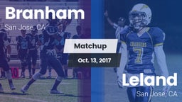 Matchup: Branham vs. Leland  2017