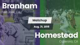 Matchup: Branham vs. Homestead  2018