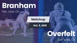 Matchup: Branham vs. Overfelt  2018