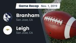 Recap: Branham  vs. Leigh  2019