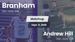 Matchup: Branham vs. Andrew Hill  2020