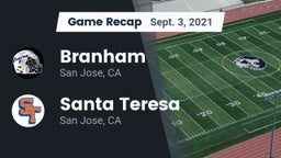 Recap: Branham  vs. Santa Teresa  2021