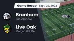 Recap: Branham  vs. Live Oak  2023