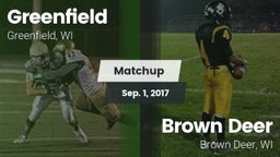 Matchup: Greenfield vs. Brown Deer  2017