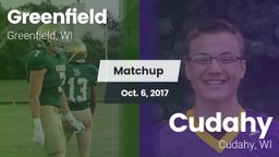 Matchup: Greenfield vs. Cudahy  2017