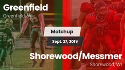 Matchup: Greenfield vs. Shorewood/Messmer  2019