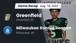 Recap: Greenfield  vs. Milwaukee Ronald Reagan  2023