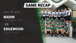 Recap: Badin  vs. Edgewood  2016