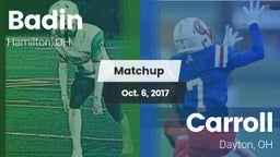 Matchup: Badin vs. Carroll  2017