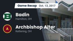 Recap: Badin  vs. Archbishop Alter  2017