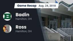 Recap: Badin  vs. Ross  2018