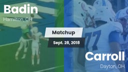 Matchup: Badin vs. Carroll  2018