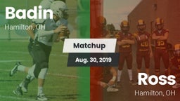 Matchup: Badin vs. Ross  2019