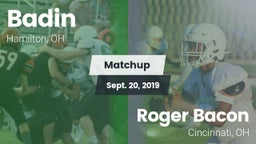Matchup: Badin vs. Roger Bacon  2019