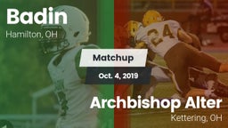 Matchup: Badin vs. Archbishop Alter  2019