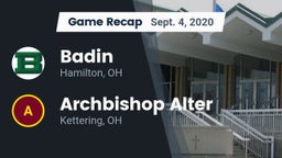 Recap: Badin  vs. Archbishop Alter  2020