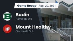 Recap: Badin  vs. Mount Healthy  2021