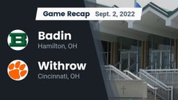 Recap: Badin  vs. Withrow  2022