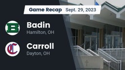 Recap: Badin  vs. Carroll  2023