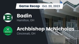 Recap: Badin  vs. Archbishop McNicholas  2023