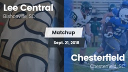 Matchup: Lee Central vs. Chesterfield  2018