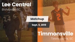 Matchup: Lee Central vs. Timmonsville  2019
