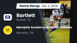 Recap: Bartlett  vs. Memphis Academy of Health Sciences  2018