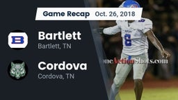 Recap: Bartlett  vs. Cordova  2018