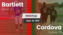 Matchup: Bartlett vs. Cordova  2019