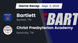 Recap: Bartlett  vs. Christ Presbyterian Academy 2020