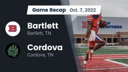 Recap: Bartlett  vs. Cordova  2022