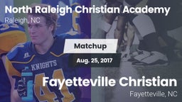 Matchup: North Raleigh Christ vs. Fayetteville Christian  2017