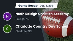 Recap: North Raleigh Christian Academy  vs. Charlotte Country Day School 2021
