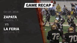 Recap: Zapata  vs. La Feria  2016