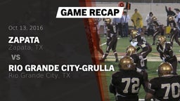 Recap: Zapata  vs. Rio Grande City-Grulla  2016