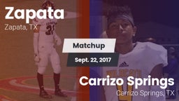 Matchup: Zapata vs. Carrizo Springs  2017