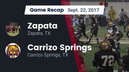 Recap: Zapata  vs. Carrizo Springs  2017