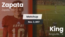 Matchup: Zapata vs. King  2017