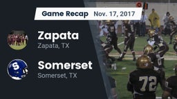 Recap: Zapata  vs. Somerset  2017