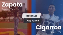 Matchup: Zapata vs. Cigarroa  2018