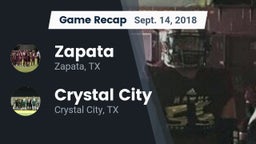 Recap: Zapata  vs. Crystal City  2018