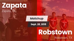 Matchup: Zapata vs. Robstown  2018