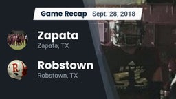 Recap: Zapata  vs. Robstown  2018