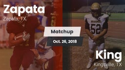 Matchup: Zapata vs. King  2018