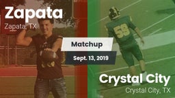 Matchup: Zapata vs. Crystal City  2019