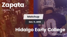 Matchup: Zapata vs. Hidalgo Early College  2019