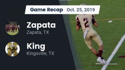 Recap: Zapata  vs. King  2019