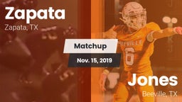 Matchup: Zapata vs. Jones  2019